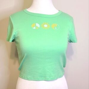 American Eagle baby tee size large